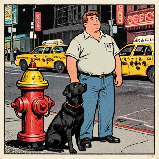 The Dog Told Me To - David Berkowitz (Son of Sam) illustrated in 1970s New York tabloid comic art style